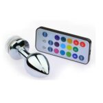 11 cm Uzaktan Kumandalı Led Işıklı Büyük Boy Çelik Anal Plug