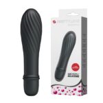 12,3 cm Özel Kıvrımlı Teknolojik Vibratör Siyah