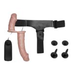 17,5 cm Belden Bağlamalı Çift Taraflı Titreşimli Penis - Görsel 4