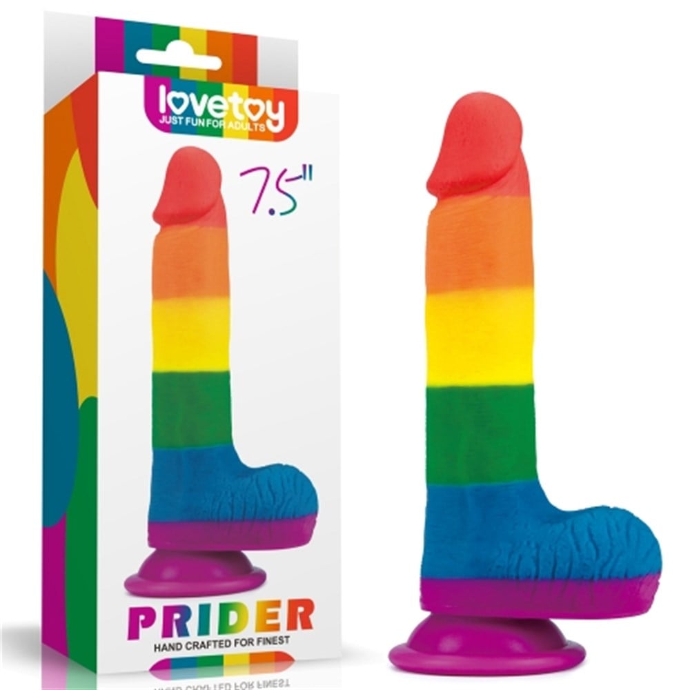 195-cm-Renkli-Realistik-Vantuzlu-Dildo-Penis.jpg 19,5 cm Renkli Realistik Vantuzlu Dildo Penis - Görsel 1