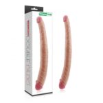36,5 cm Çift Taraflı Realistik Dildo Anal Vajinal Penis