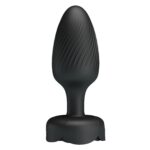 5.5 cm 10 Farklı Titreşimli 5 Led Işıklı Silikon Anal Plug - Görsel 2