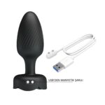 5.5 cm 10 Farklı Titreşimli 5 Led Işıklı Silikon Anal Plug - Görsel 6