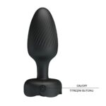 5.5 cm 10 Farklı Titreşimli 5 Led Işıklı Silikon Anal Plug - Görsel 5