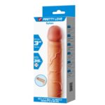 7,6 cm Dolgulu Premium Ten Rengi Silikon Penis Kılıfı - Kylian