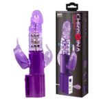Oynar Başlı Klitoral ve Anal Uyarıcılı Teknolojik Vibratör Penis