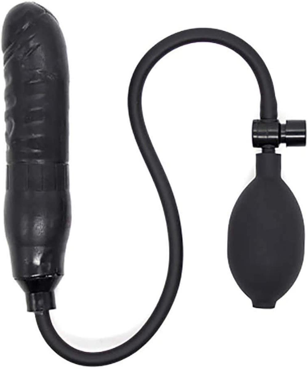 Sisebilen-Pompali-Damarli-Anal-Plug-Siyah.jpg Şişebilen Pompalı Damarlı Anal Plug Siyah - Görsel 1